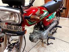 Honda cd 70 red colour 2022 model