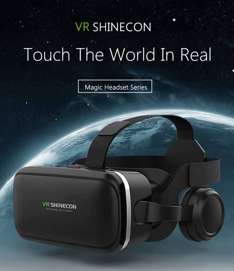 Shinecon 6th Gen / 7th Generation 3D VR Videos Glasses Box Headphones 4