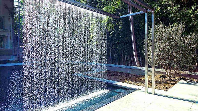 Dancing fountains, waterfalls, sprinkler system, Mist System, Shower, 4