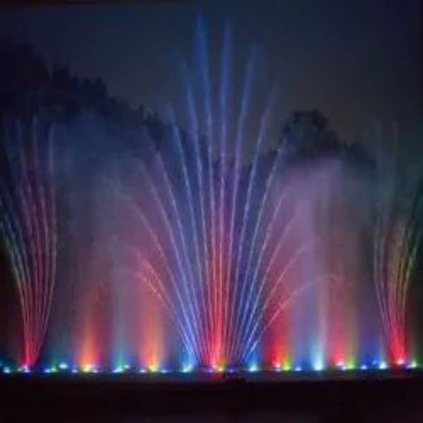 Dancing fountains, waterfalls, sprinkler system, Mist System, Shower, 7