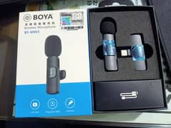 boya wireless 1 day used mic for sale good audio quality 4 hrs battery