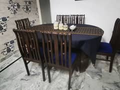Chinioti dinning set with 6 chairs