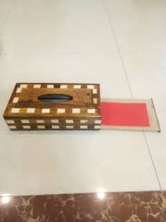 Wooden Tissue box