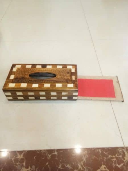 Wooden Tissue box 0