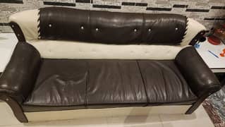 5 seater leather sofa set