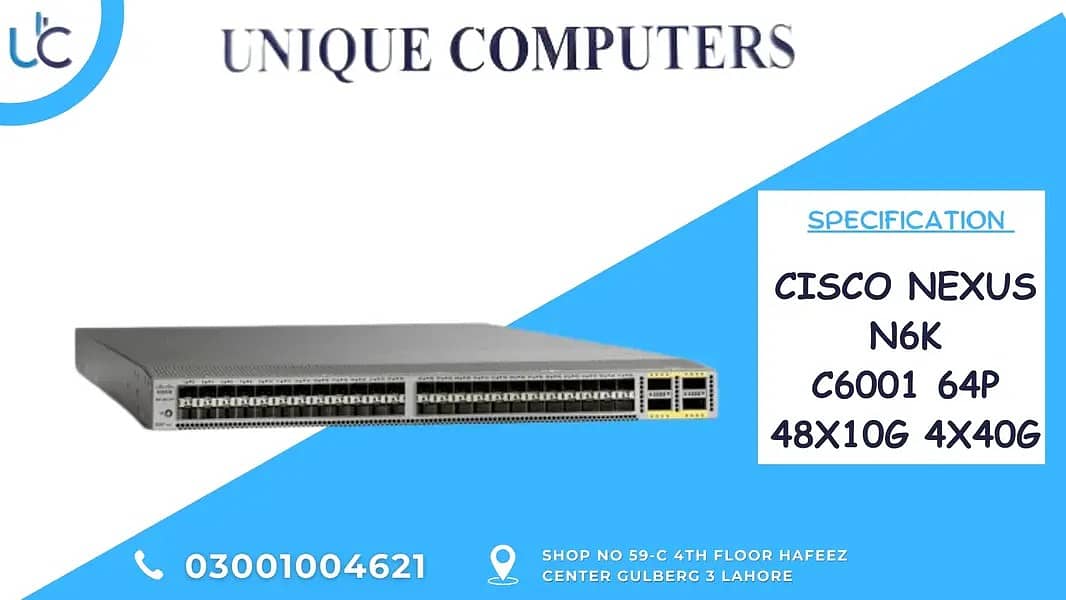 CISCO NEXUS N6K C6001 64P 48X10G 4X40G server 0