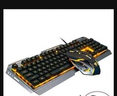 LED light gamming keyboard and mouse set