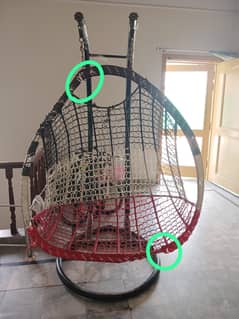 Broad swing chair jhula seat (needs repair)