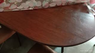 wooden family size dinning table
