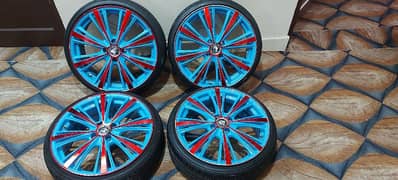 Alloy rims with Tyres R/17inch original Japanese Tyres  2023