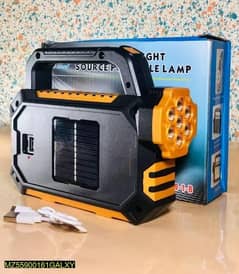 Solar Rechargeable Emergency Light.