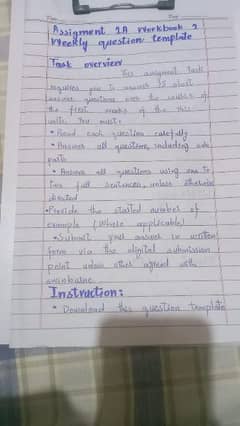 Hand writing assignment