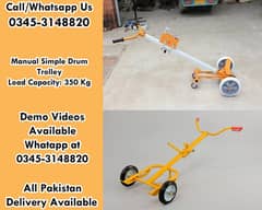 350 Kg Simple Manual Drum Trolleys Lifters for Sale in Karachi Pakist