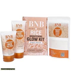 BNB Rice Whitening And Glowing Facial Kit