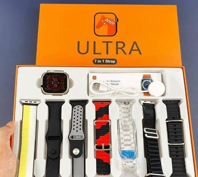 Ultra smart watch with seven straps 1