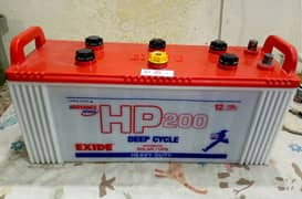 Exide Battery HP 200 130 AH Deep Cycle Exide Battery 03021012811