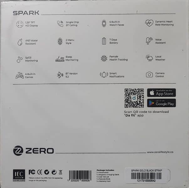 zero spark digital watch 0