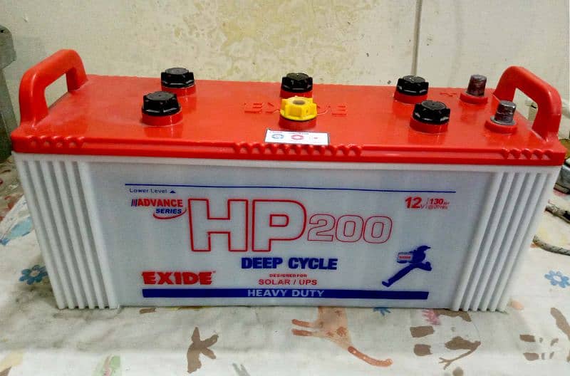 Exide Batterys HP 200 130 AH Deep Cycle Exide Battery 0