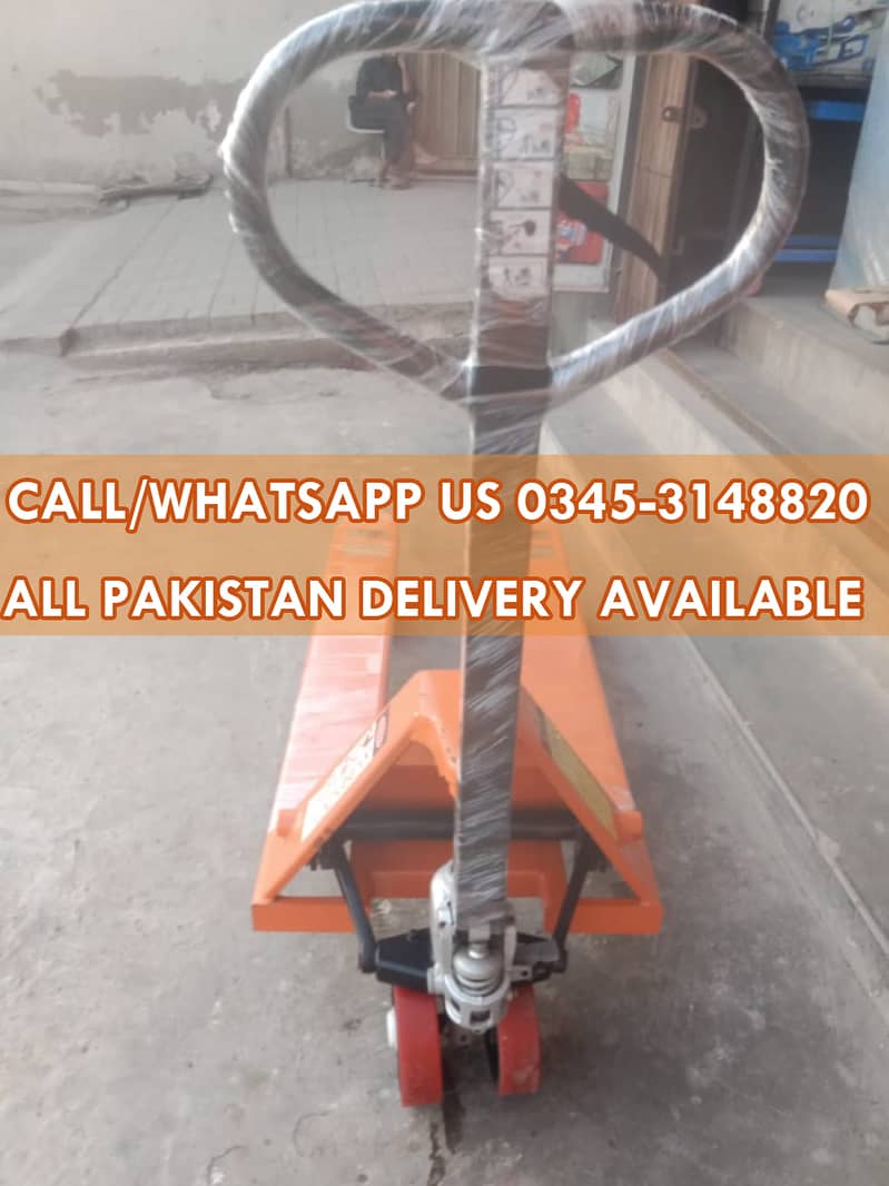 2 Ton Narrow Hand Pallet Trucks Lifters forklifts for Sale in Karachi 1