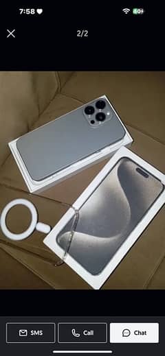 iphone 15 pro max natural tatitum colure just box open