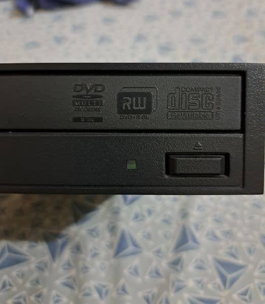 DVD rewritable drive + External hard disk connector. 1