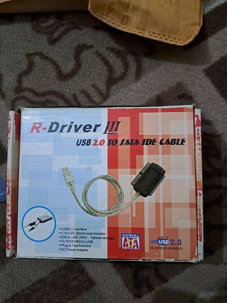 DVD rewritable drive + External hard disk connector. 6