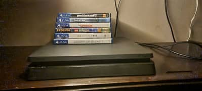 Ps4 Slim 500 Gb With 6 Cds