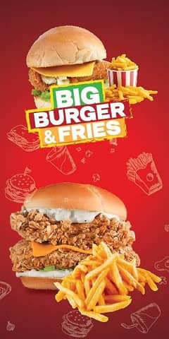 Zinger Burger & Fries karigar