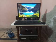 hp system intel core i3 lenowo led 19" and mouse and. keyboard all ok 0