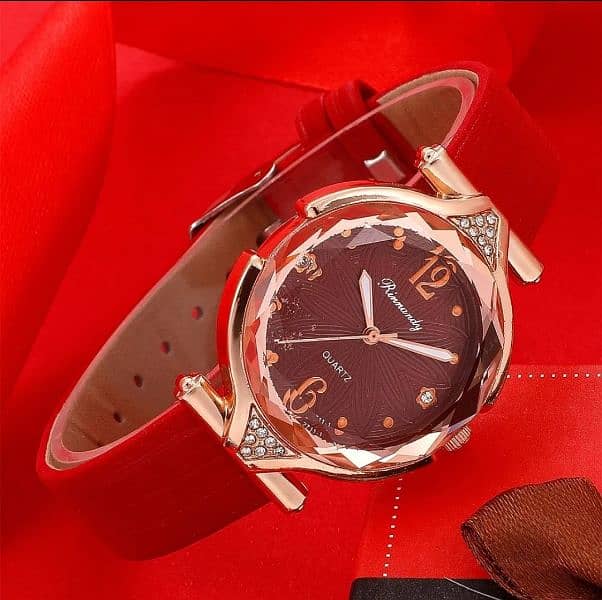 New 5pcs Set Watches Women Leather Band Ladies Watch Simple 3