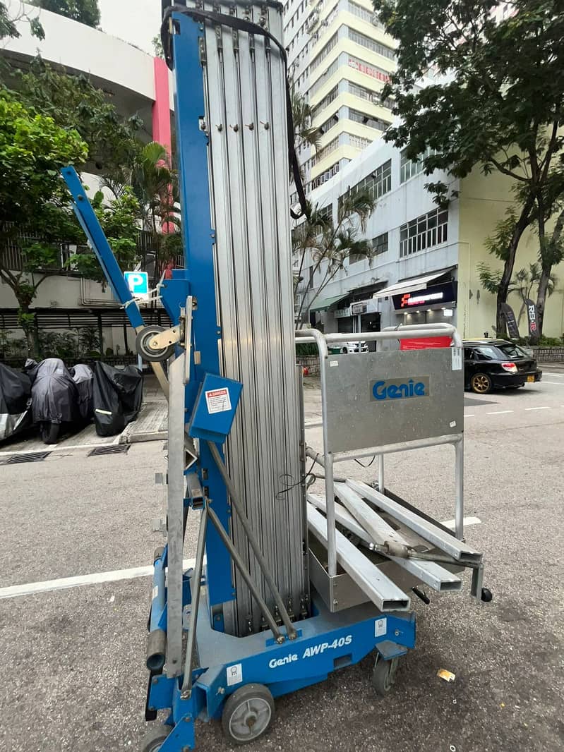 Genie AWP-40S 46 Ft Vertical Mast Lift Man Lift Scissor Lift for Sale 4