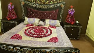 Bumper offer home used solid complete bedset