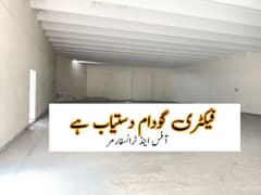 factory warehouse for rent Jaranwala Road