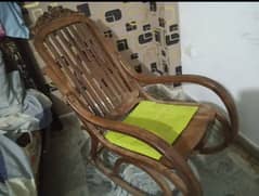 beautiful wooden rocking chair 0