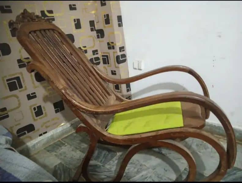 beautiful wooden rocking chair 1