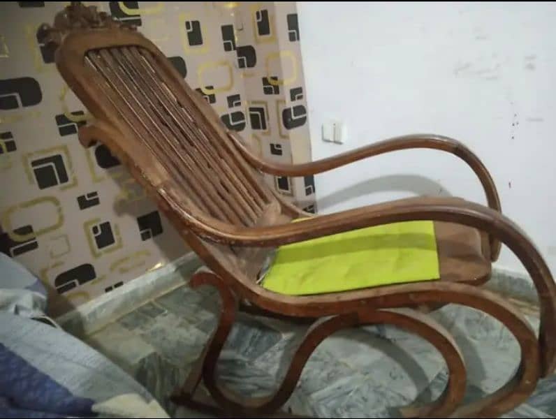 beautiful wooden rocking chair 2