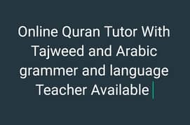 Online Quran and Arabic language Tutor