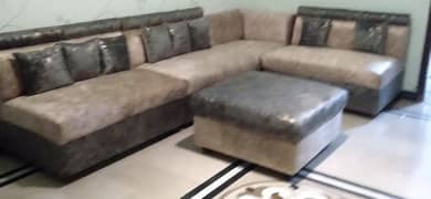 L shape 8 seater set new condition