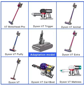 Home suit V7 Battery Replacement 21.6V 4000mAh Compatible with Dysòn 4