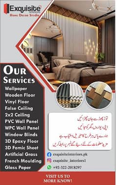 | moulding wall | wall paper | blinds | false ceiling | pvc | grass
