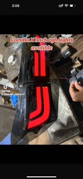 toyota corrola 2015-2023 tail lights RGB modified 2