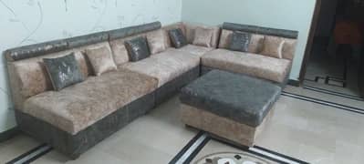 L shape 8 seater set new condition