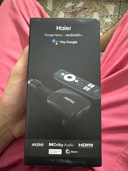 Haier Android Dongle -(4K-Android 11 Version- Google Assistant) 1