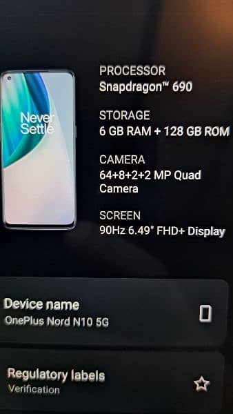 OnePlus Nord N10 5G 6/128 - Urgent Sale 5