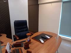 VIP LAVISH FURNISHED OFFICE FOR RENT 24&7 TIME WITH CUBICLE WORK STATION