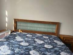 King size Bed set for sale including Mattress and side Tables 3x