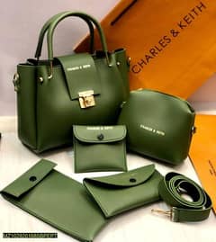 5 pcs women leather handbag