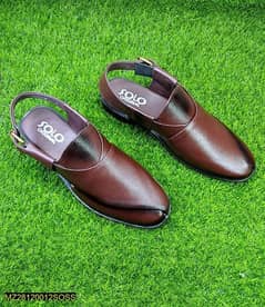 Men leather plain chappal