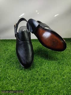 Men leather plain chappal