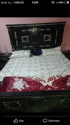 Chinioti woden furniture with matres  Without Almari 0